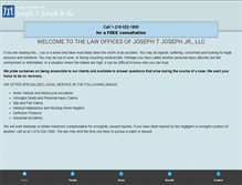 Tablet Screenshot of josephtjoseph.com